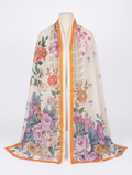 Golden Meadow Floral Viscose Dupatta
