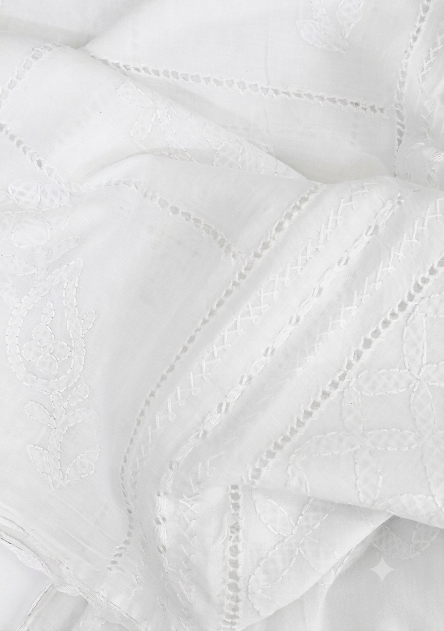 Pearl Weave Lawn Tarkashi Dupatta