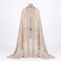 Pastel Bloom Malai Arbi Georgette Chadar