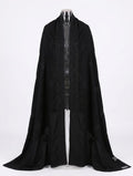 Noir Resham Malai Georgette Chadar
